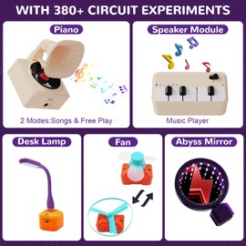 Dollox Science Kits for Kids, Electrical Circuit Exploration Kit with 380+ Projects, Educational Electronics Toy for Boys and Girls, Perfect for Christmas Stocking Stuffers and Birthday Gifts