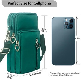 Universal Small Crossbody Bag for Women, Nylon Mini Phone Wallet Shoulder Bag Arm Bag Side Cell Phone Purse Over the Shoulder Purse Travel Pouch for Women