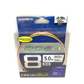 SHIMANO OCEA 8 PE Line 300 m LD-A71S Multicoloured 2019 Model Saltwater Braided Fishing Line