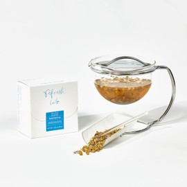 REFRESH.LAB, THE HONEY LOOSE LEAF, Premium Blend of Chamomile Flavored with Honey (2.82 oz, 80 g, Pack of 1), Caffeine-free, Up to 50 Cups - Hot & Iced Tea