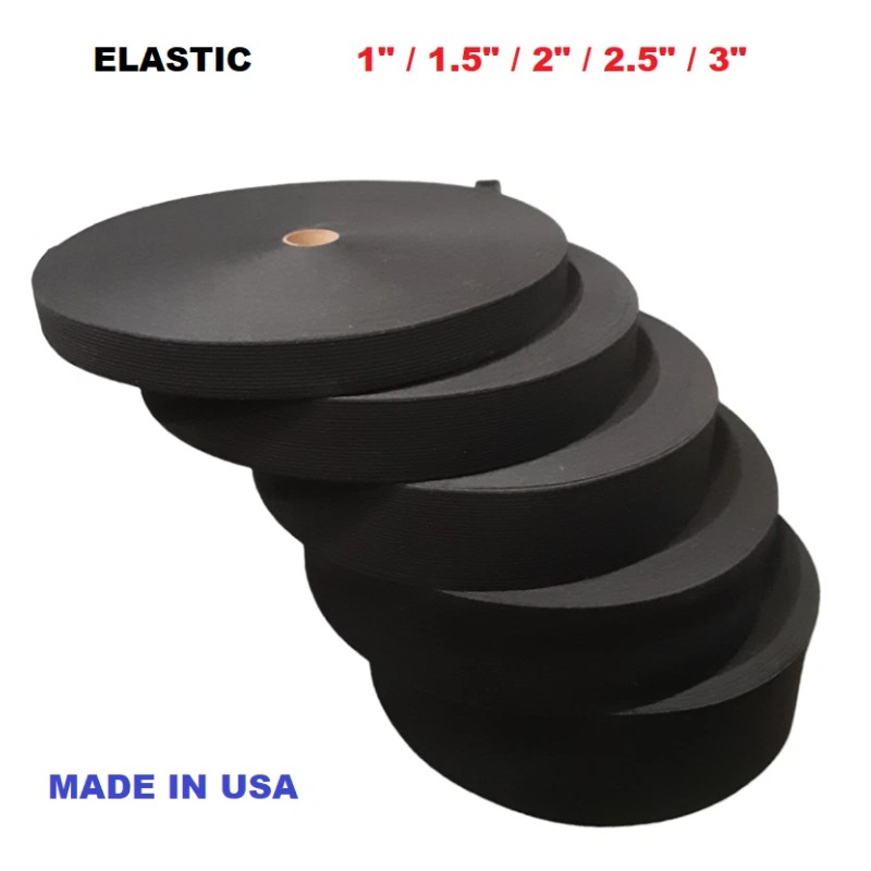 FRK Elastic 100 YARD 1",1.5",2",2.5 - 2 inch white