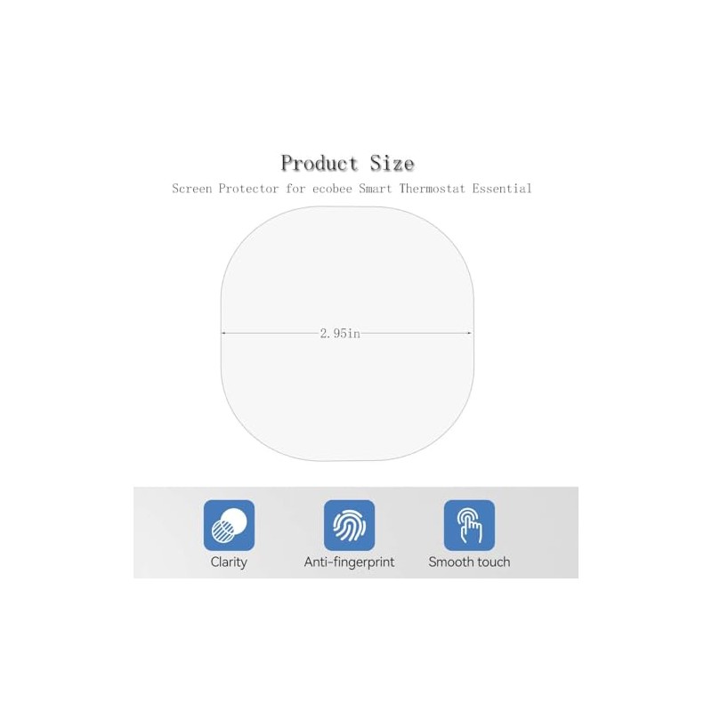 2-Pack Screen Protector for ecobee Smart Thermostat Essential – HD