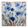 WEXFORD HOME Floral in Blue Abstracted Gallery Wrapped Canvas Wall