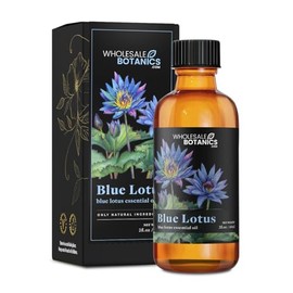 Blue Lotus Essential Oil by Wholesale Botanics | Premium Grade Essential Oil | for Aromatherapy, Soaps, Lotions, & Candles | Vegan & Cruelty Free (2 Fl Oz)