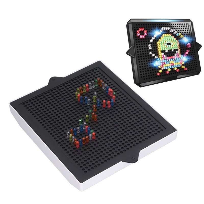 Kids DIY Inserting LED Lamp Multi Flashing Modes Develop Intelligence
