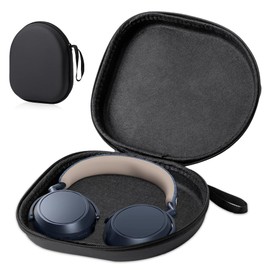 BNGXR Kopfhörer Tasche Over Ear, Universal Ohrhörer Schutztasche Case, Reise Kopfhörer Hülle Case, Headset Reisetasche, Tragbar Kopfhörer Tasche für on Ear/Over Ear Headset, 21 x 18 x 6cm, Schwarz