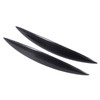 2pcs Carbon Fiber Headlight Eyebrows Left Right Glossy 3K Twill