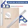 WORKPRO Try Square 300 mm & Triangular Carpenter's Square 180