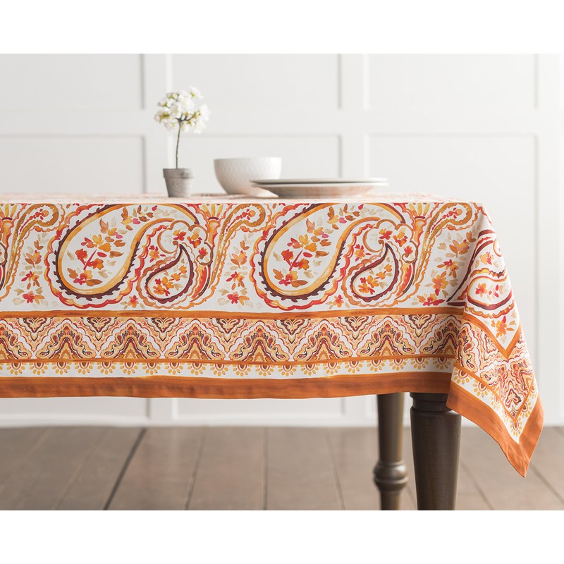 Maison d' Hermine Palatial Paisley 100% Cotton Tablecloth Kitchen Dining