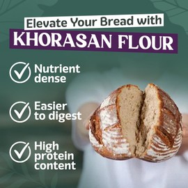 Kamut Flour, Organic, Khorasan Whole Grain Flour, Bulk, 25 lb