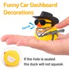 wonuu Car Rubber Duck Ornament Cool Car Accessories Duck Car