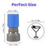 4 Pack Martini Stamp,4 Colors Premium Plastic Self Inking Rubber