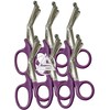 Purple Color - Paramedic Scissors 7.5" Length with One Serrated