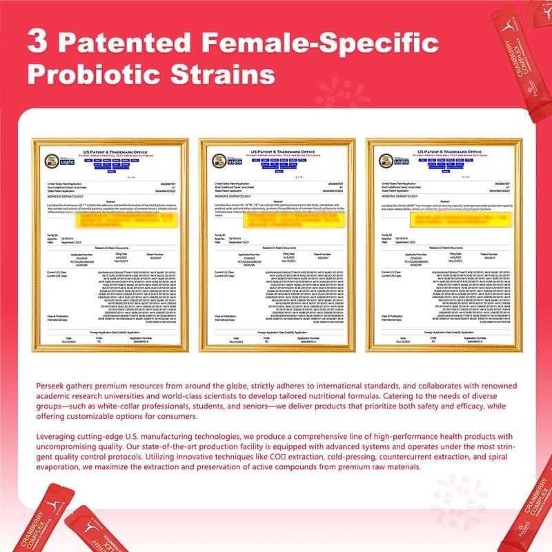 Perseek Women’s Probiotic 50B CFUs + Cranberry - Intimate, Urinary