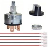 MTDELE Rotary Switch 4 Position 3 Speed Fan Switch 5
