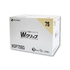 Nichiban WGP75BG Battlewin W Grip (Self-Attached), 12 Rolls, 3.0 inches (75 mm) x 39.2 feet (12 m)