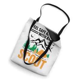 Feel Safe At Night With A Scout Camping Scouting Scouts Tote Bag