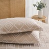 KAKKI Khaki Tufted Queen Comforter Set 7 Piece Bed in