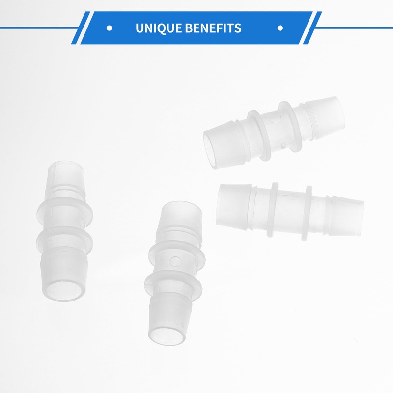 VekAuto 4pcs Plastic Hose Barb Fitting 9/16" to 1/2" Barbed