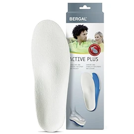 Bergal Active Plus – Light and anatomically shaped Insoles for sports and leisure Size 4 Pair