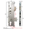 Roto Elite Door Lock Centre Gearbox 35mm Backset 92pz Single
