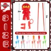 Nuanchu 6 Pairs Ninja Training Chopsticks for Kids Adults Beginners