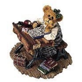 BOYDS BEARSTONE FIGURINE - AMY B BEARSDALE ...IS IT LUNCHTIME YET?