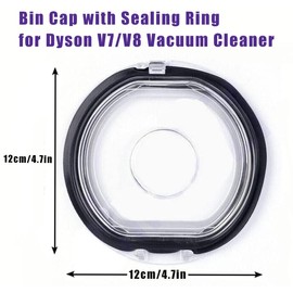 Bin Lid Cap For Dyson V7 V8 Vacuum Cleaner Replacement Cover With Sealing Ring