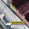 Warning GPS Tracking System Equipped Car Sticker 4x2 Inches Anti-Theft