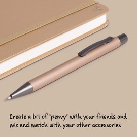 IF Bookaroo Pen, soft touch, colour coated pen with black ink - GOLD