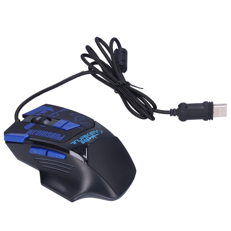 Wired Mouse 8 Keys for ESports Gaming RGB Backlight Cool
