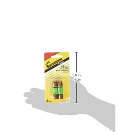 Bussmann BP/FRN-R-15 15 Amp Fusetron Dual Element Time-Delay Current Limiting Class RK5 Fuse, 250V UL Listed (Pack of 2)