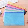 Plastic Wallets File Folder A4 Zip Lock Bags Mesh Document