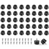 40 PCS Round Rubber Feets with Screws, Rubber Non Slip