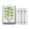 Indoor Outdoor Thermometer Wireless with 3 Sensors, 4.5 Inch Display