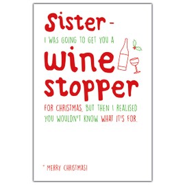 Sister Christmas Card, Funny Christmas Cards Sister, Xmas Card For Sister, Sister Christmas Card For Her Funny, Christmas Cards Sister