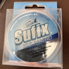 Sufix 100 Yard Ice Magic Monofilament Fishing Line - Neon Orange