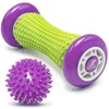 Beenax Foot Massage Roller and Hard Spiky Ball Set -