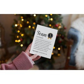 PURESIZE Best Team Card, Greeting Card, Thank You Card, for Colleagues, Work Colleagues, Sports Club, Football, Club, Employees, (Team No. 1), Set of 12, A6, (English Language Not Guaranteed)