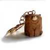 UNDERPINE Lovely Bear Keychain Keyring Clip Charm Accessories Miniature Carved