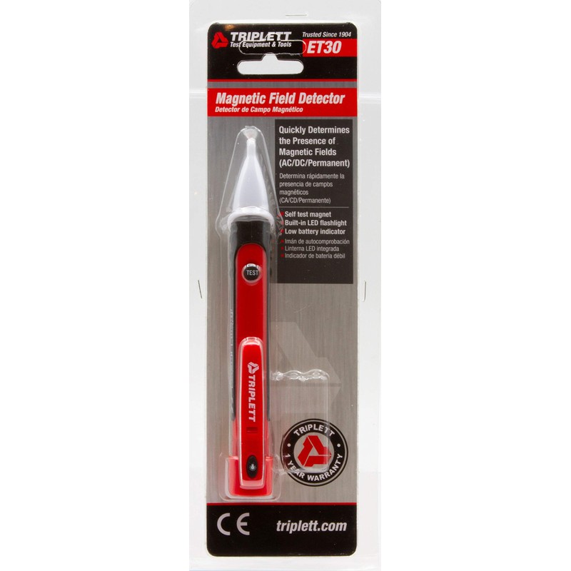 Triplett ET30 Non-Contact Magnetic Field Detector - AC/DC/Permanent
