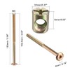 uxcell M6x100mm Furniture Bolt Nut Set Hex Socket Screw 50mm