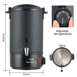 Wax Melter for Candle Making, 8L Large Electric Wax Melting Pot, Candle Making Kit with Quick Pour Spout & Constant Temperature Control Melters for Candle Soap Home Business