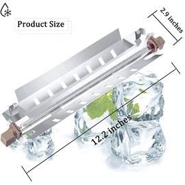 WR51X10055 Refrigerator Defrost Heater Replacements WR55X10025 Temperature Sensor WR50X10068 Defrost Thermostat Compatible with general Electric Refrigerators WR51X10030(2 set)