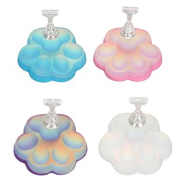 4 Soportes Magnéticos para Uñas con Garra de Gato, Soporte Magnético para Práctica de Uñas, Soportes para Exhibición de Uñas, Herramientas de Manicura para Salón de