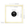 9x9" Square Picture Frame, Display Pictures 5x5" With Mat or