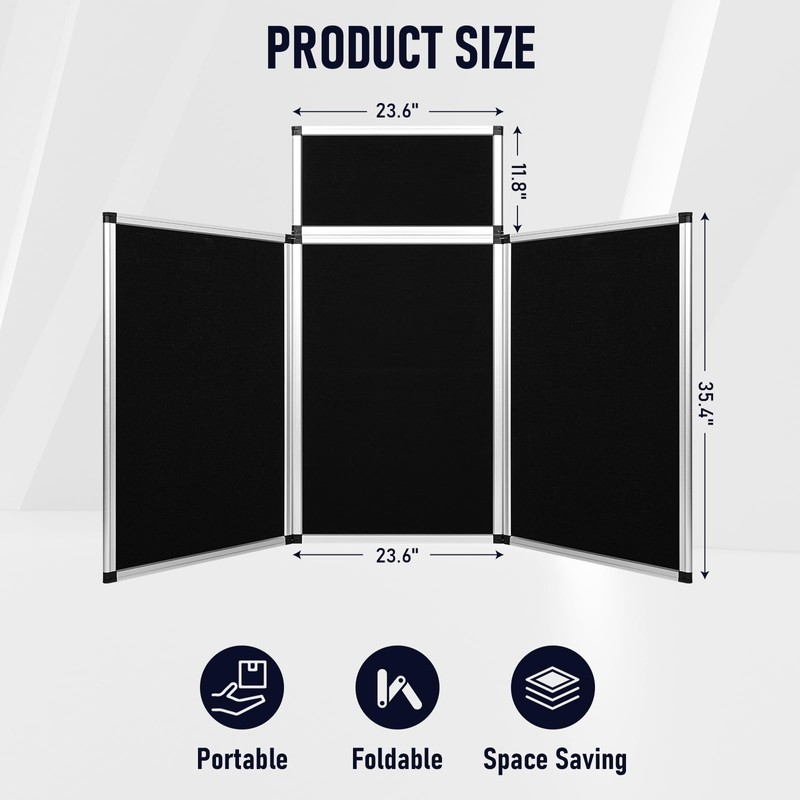 jxgzyy Trade Show Presentation Board 3+1 Panel Trifold Poster Board