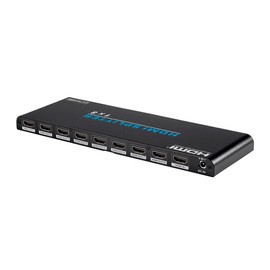 Monoprice 4K Pro 1x8 HDMI Splitter - HDR, 18Gbps, 4K@60Hz, YCbCr 4:4:4, HDCP 2.2, EDID Support, UL, Black - Blackbird Series