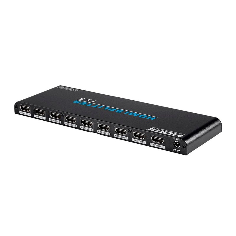 Monoprice 4K Pro 1x8 HDMI Splitter - HDR, 18Gbps, 4K@60Hz,