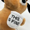 This is Fine Dog Plush, 11" inches Sized, Funny Coffee